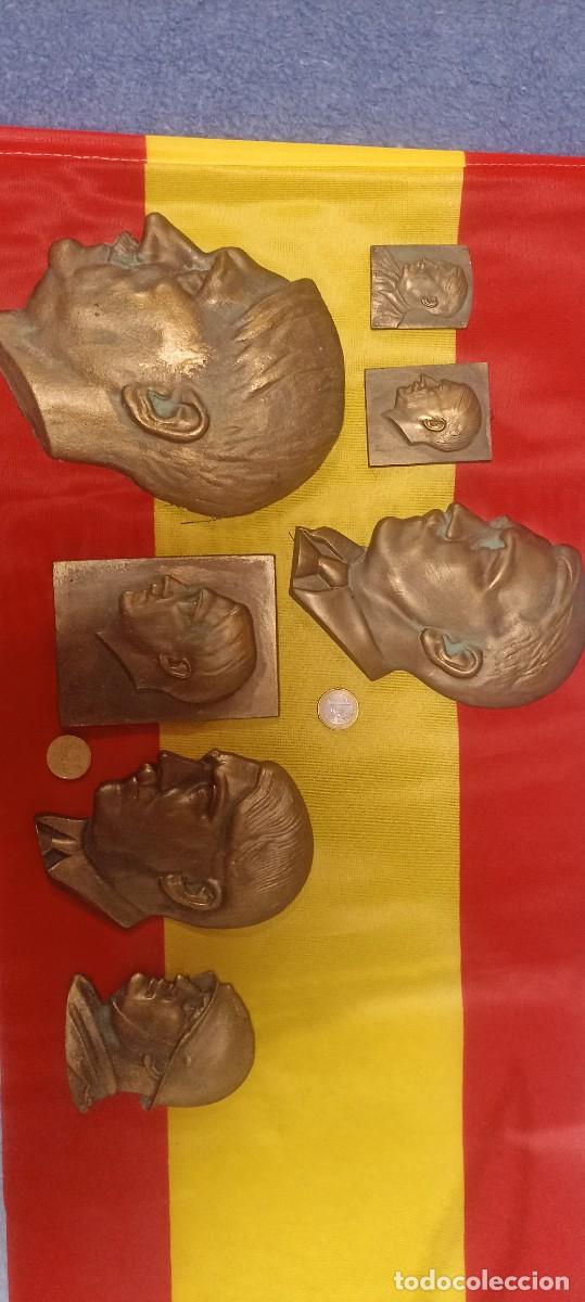Segunda mano: Placas busto perfil hitler - Foto 1
