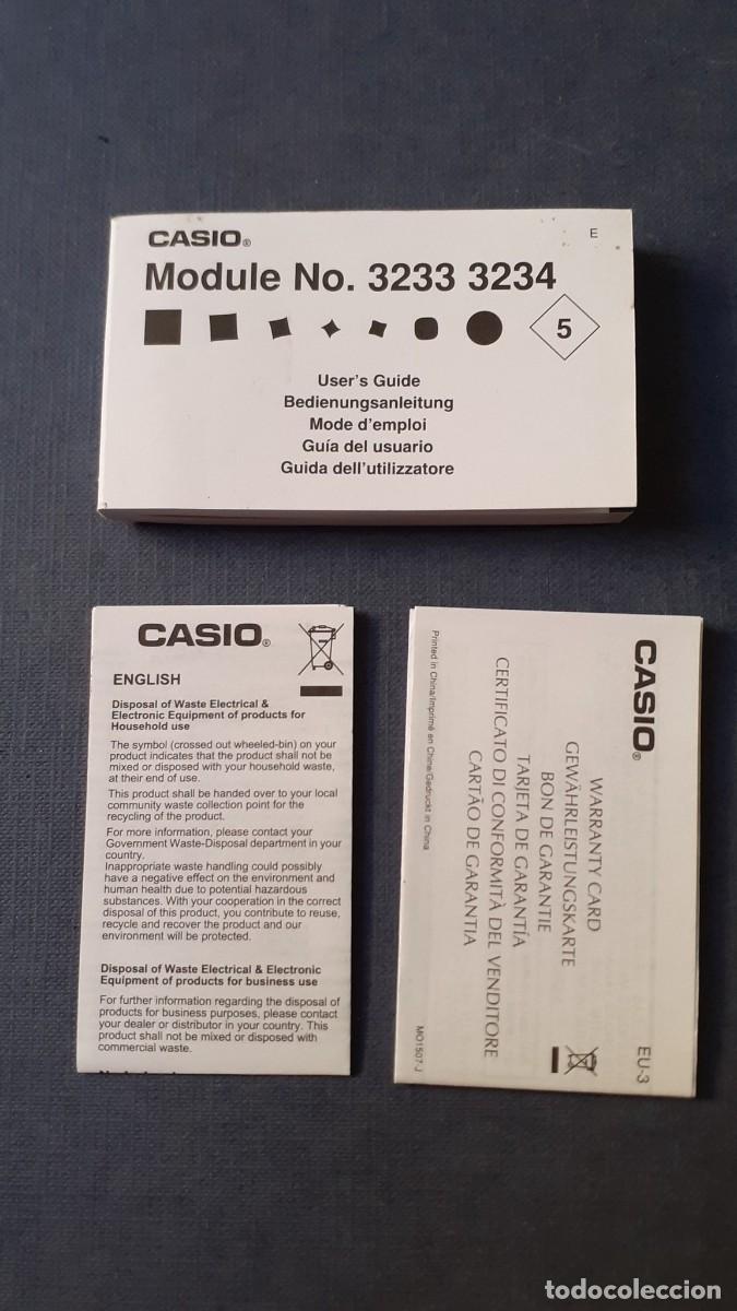 Segunda mano: Manual Reloj Casio Module No 3233 3234 Guia del Usuario - Foto 1