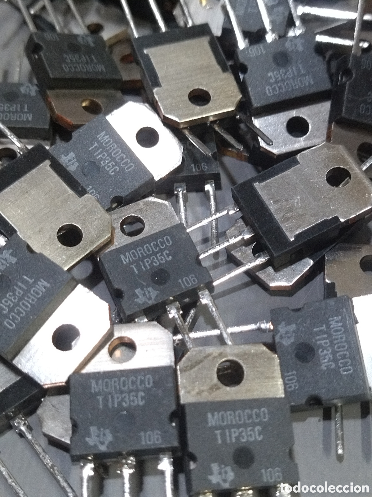 Segunda mano: Lote antiguos transistores Texas Instruments. Type: 35 C - Foto 2