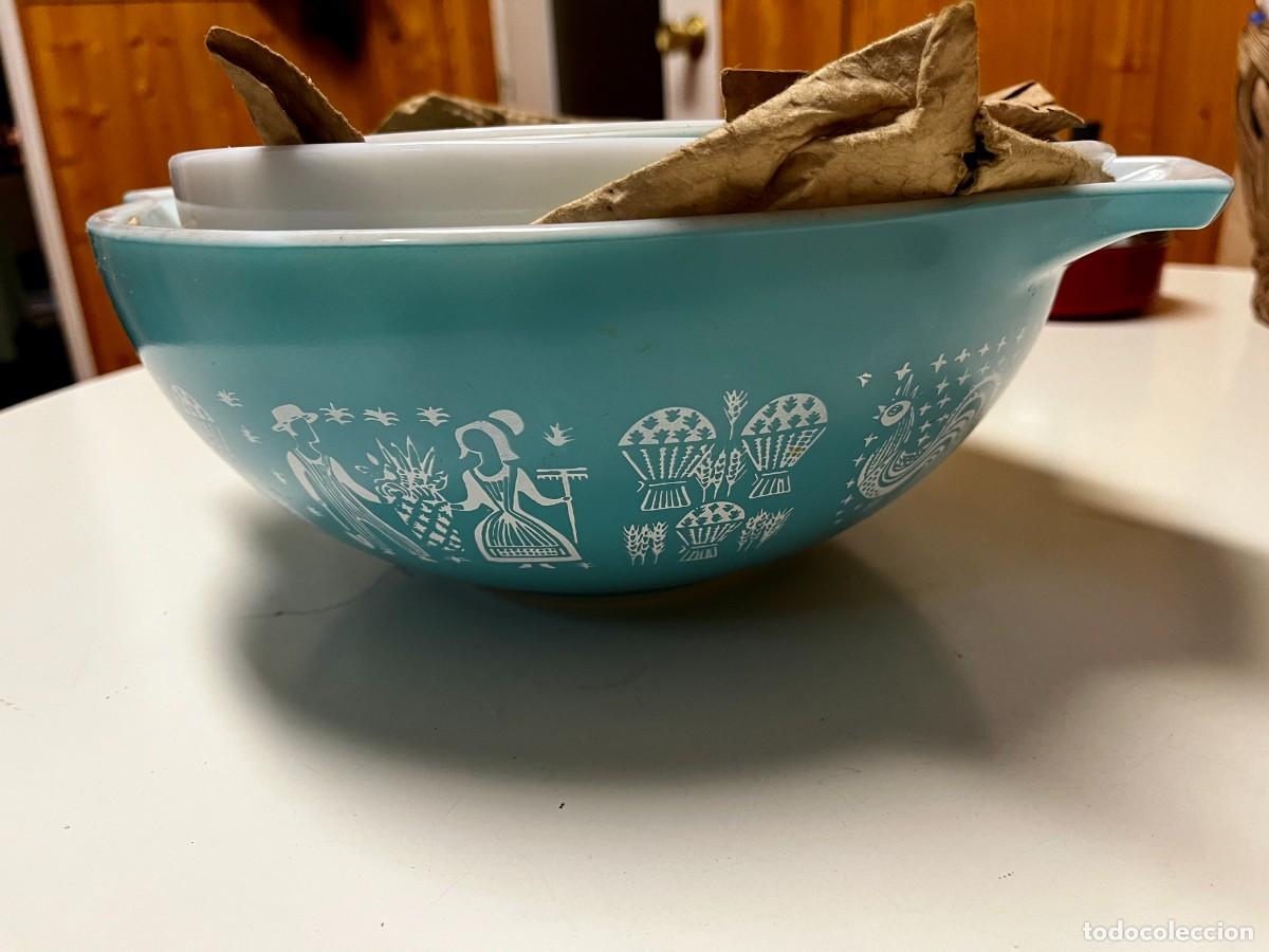 Segunda mano: Conjunto de Cuencos Pyrex A&ntilde;os 60. Vintage - Foto 2