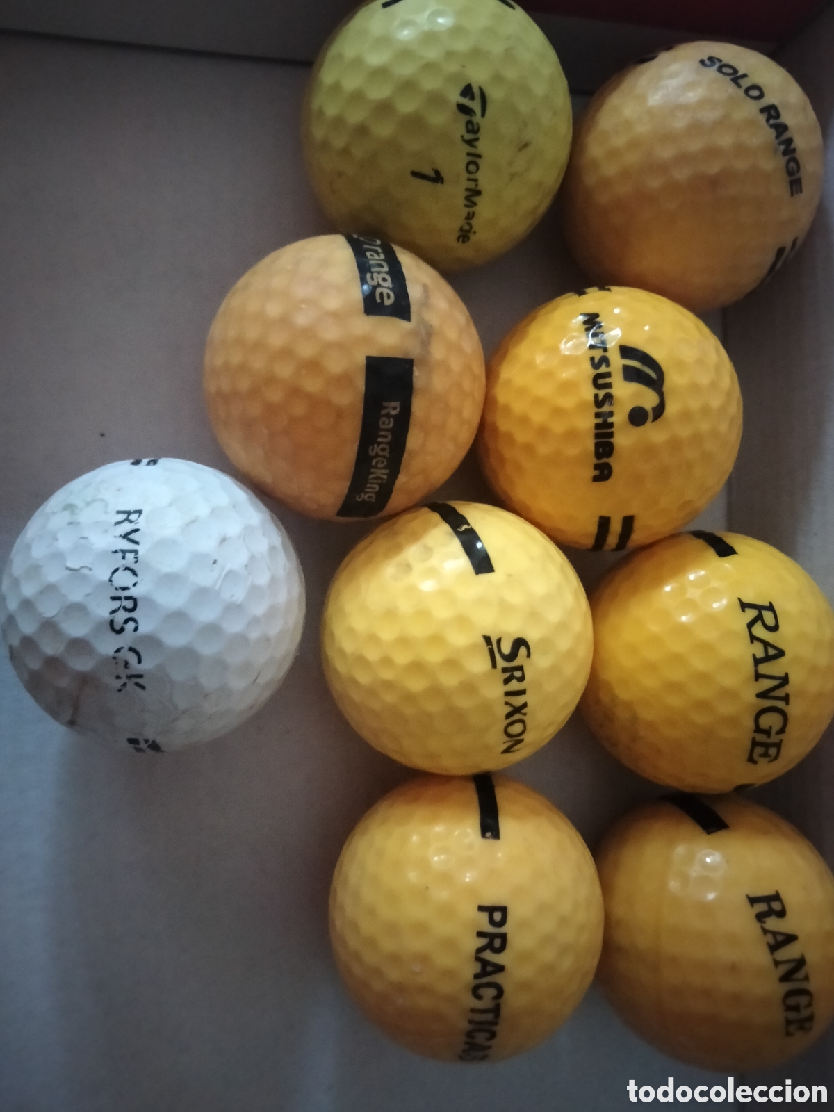 Segunda mano: 9 pelotas de golf pr&aacute;cticas - Foto 1