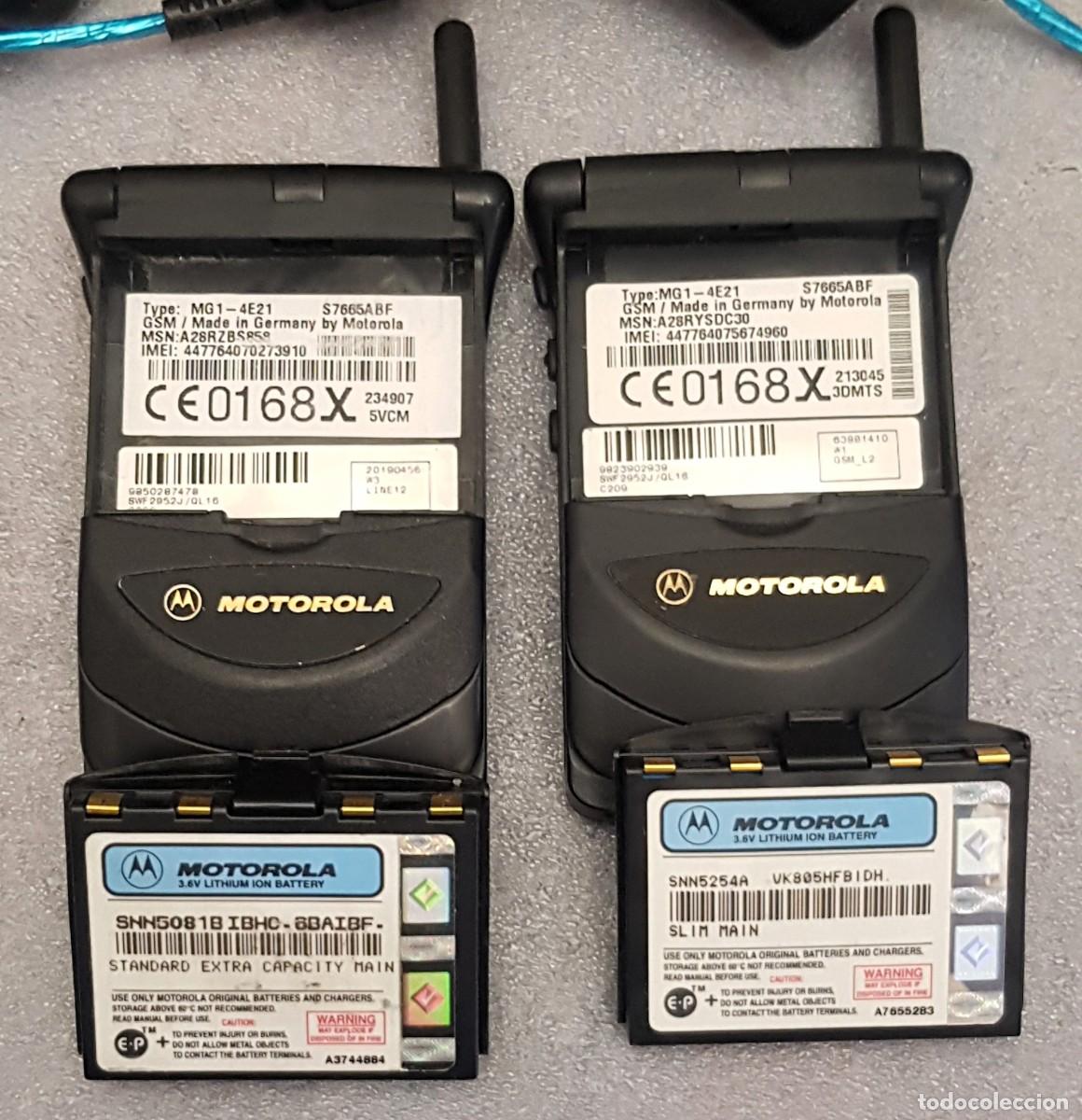Segunda mano: 2 TEL&Eacute;FONOS MOTOROLA StarTAC PARA REPARAR - Foto 5