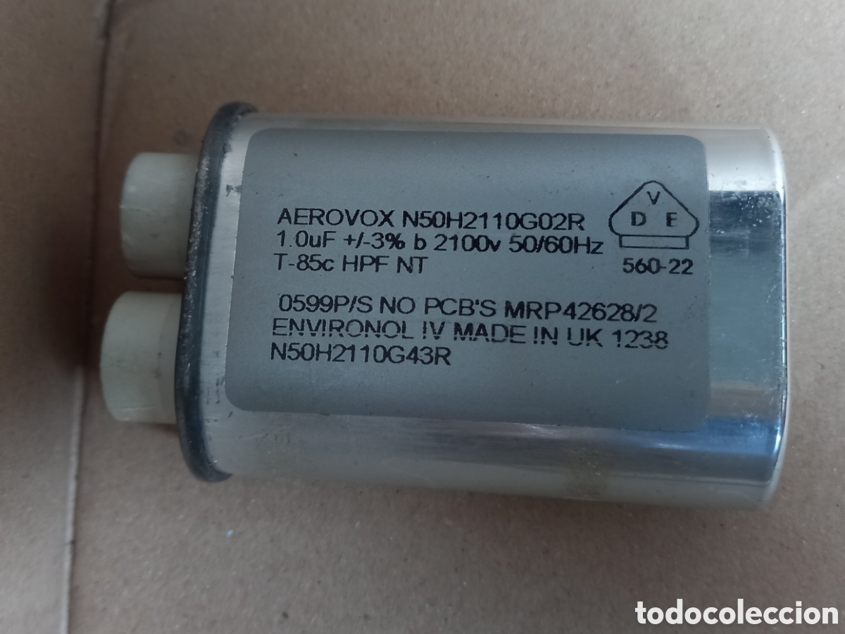 Segunda mano: Condensador Capacitador Alto Voltaje Microondas - Foto 1