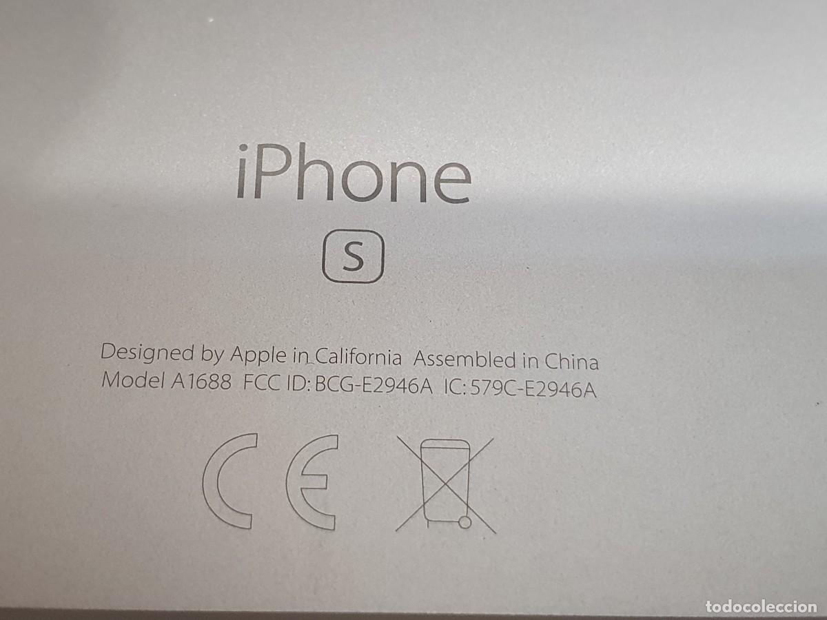 Segunda mano: Lote 2406. Tel&eacute;fono Apple, Iphone S, con cargador. Funciona - Foto 3