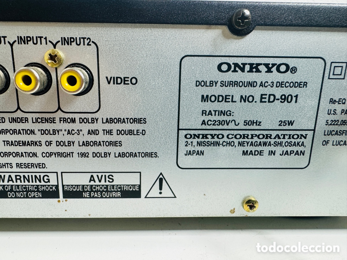 Segunda mano: Onkyo ED-901 Decoder Surround - Foto 10