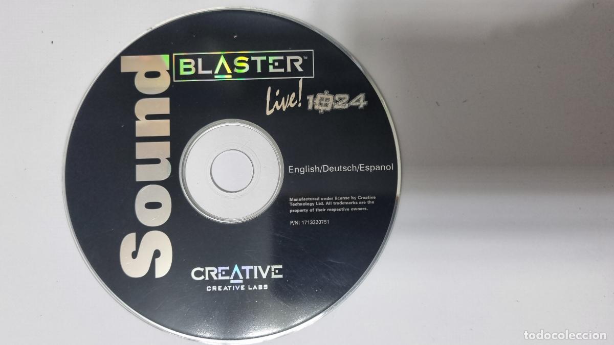 Segunda mano: CREATIVE, Sound Blaster Live! 1024, Disco de Instalaci&oacute;n (driver) - Foto 2