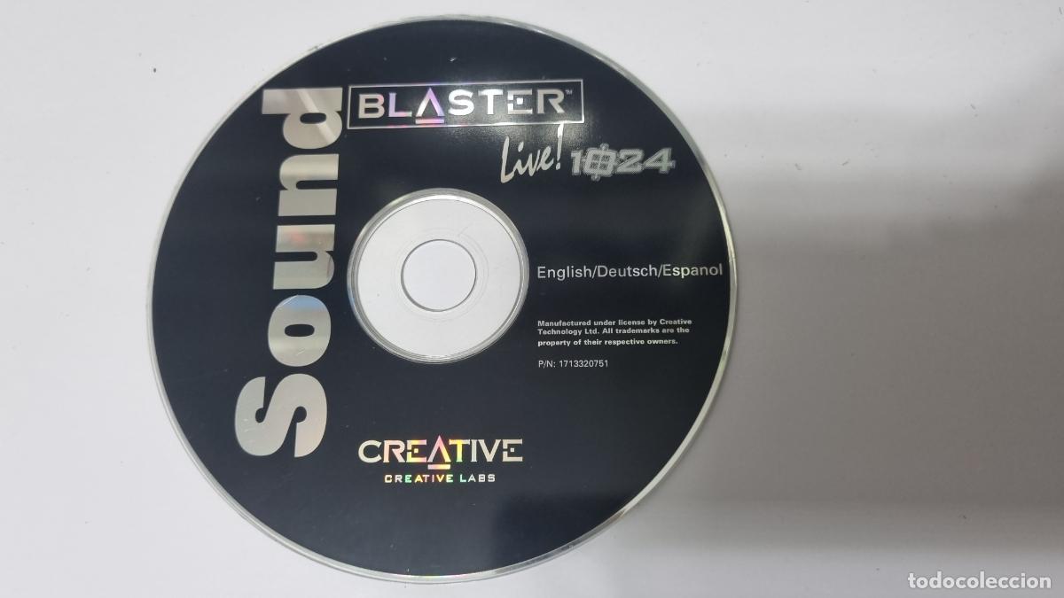 Segunda mano: CREATIVE, Sound Blaster Live! 1024, Disco de Instalaci&oacute;n (driver) - Foto 1