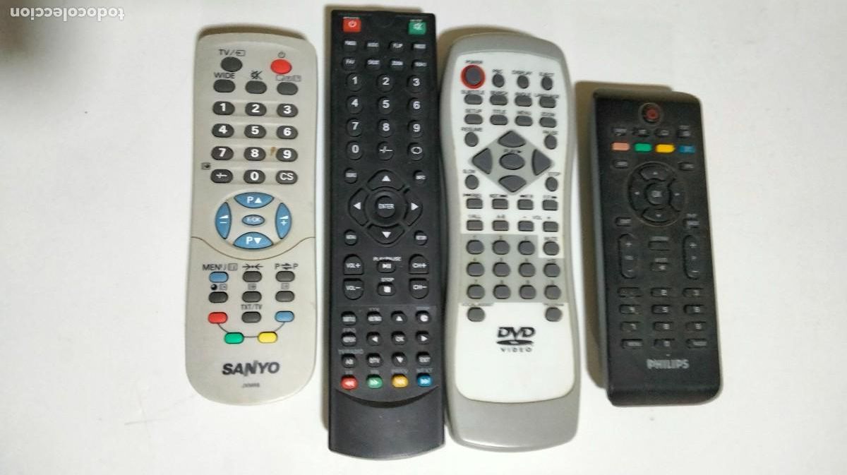 Segunda mano: lote de mandos para tv y dvd - Foto 1