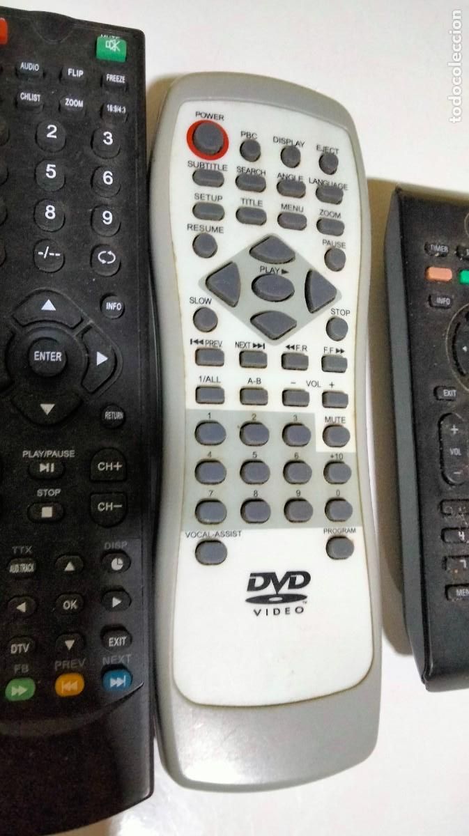 Segunda mano: lote de mandos para tv y dvd - Foto 2