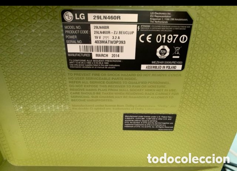 Segunda mano: Televisor LG 29LN40R - Foto 6