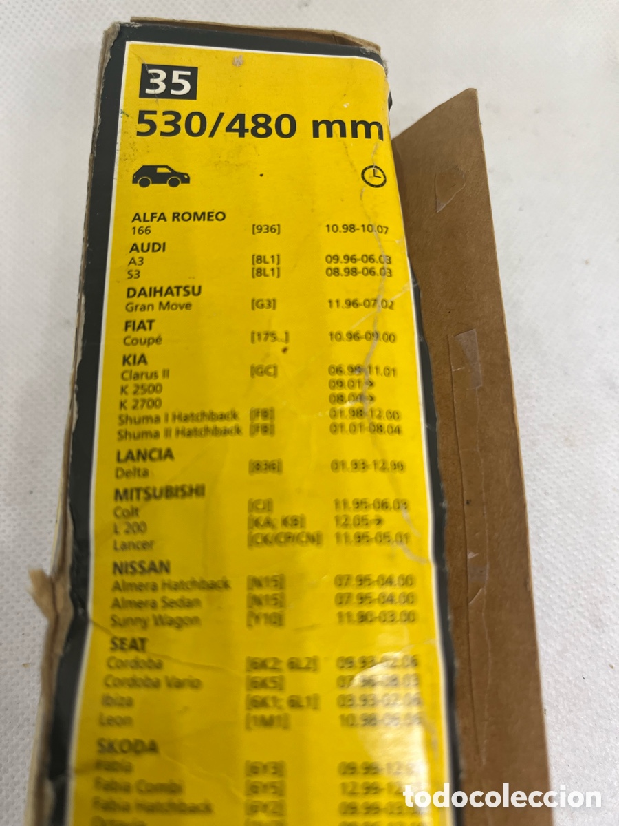 Segunda Mano: JUEGO DE ESCOBILLAS PARA COCHE MARCA EL LAS FOTOS