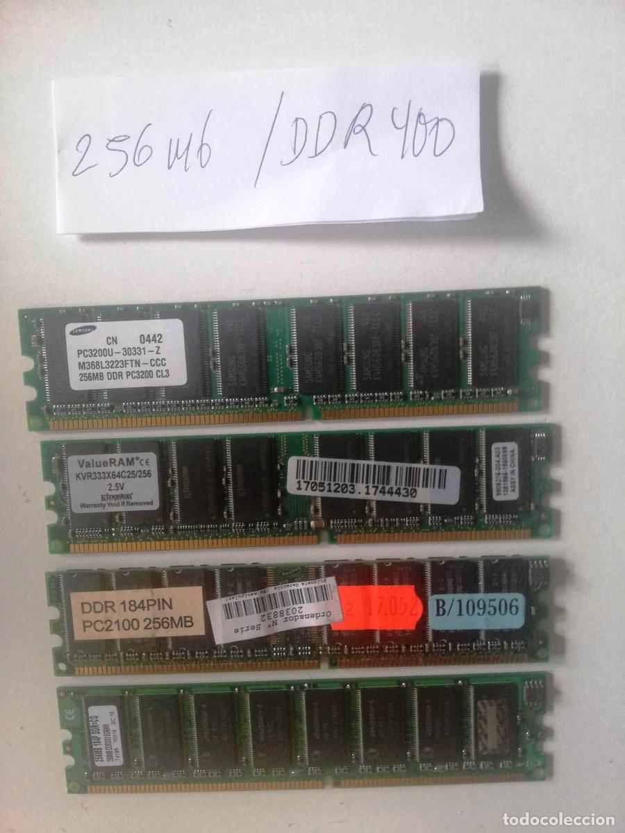 Segunda mano: M&Oacute;DULOS DE MEMORIA RAM PARA PC 256 MB, DDR 333-400 - Foto 1