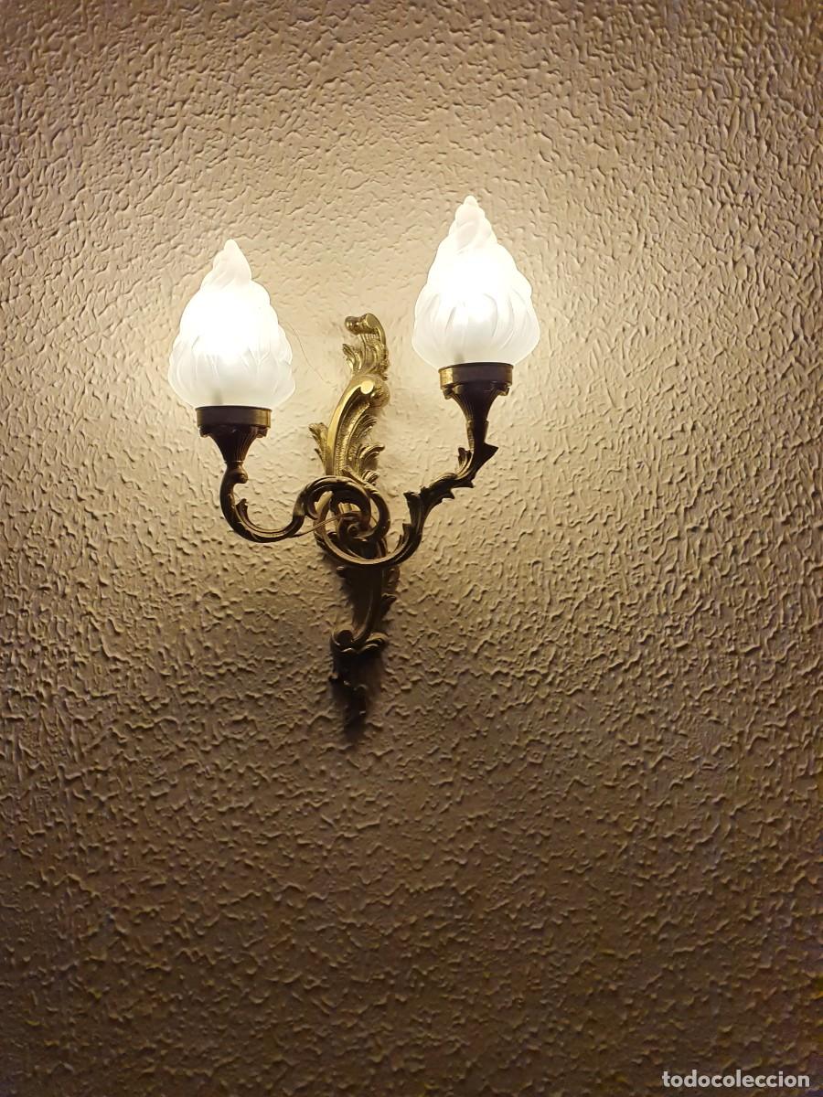 Segunda mano: Aplique de bronce, para pared. - Foto 1