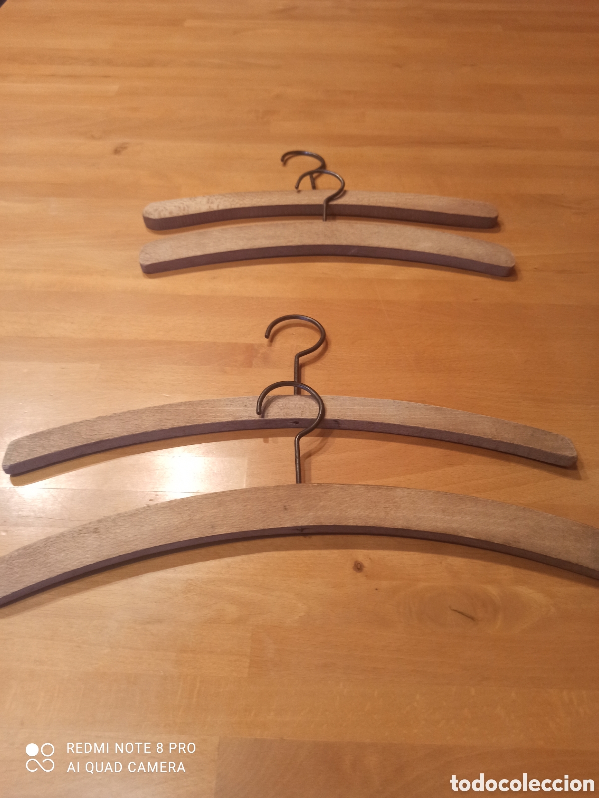 Segunda mano: 4 colgadores de madera antiguos - Foto 4