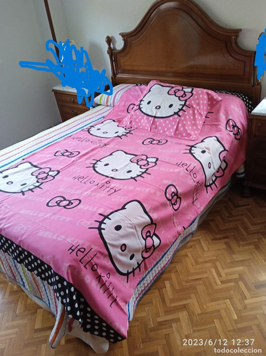 Segunda mano: FUNDA NORDICA CON ALMOHADA HELLO KITTY-CAMA DE 90 - Foto 1