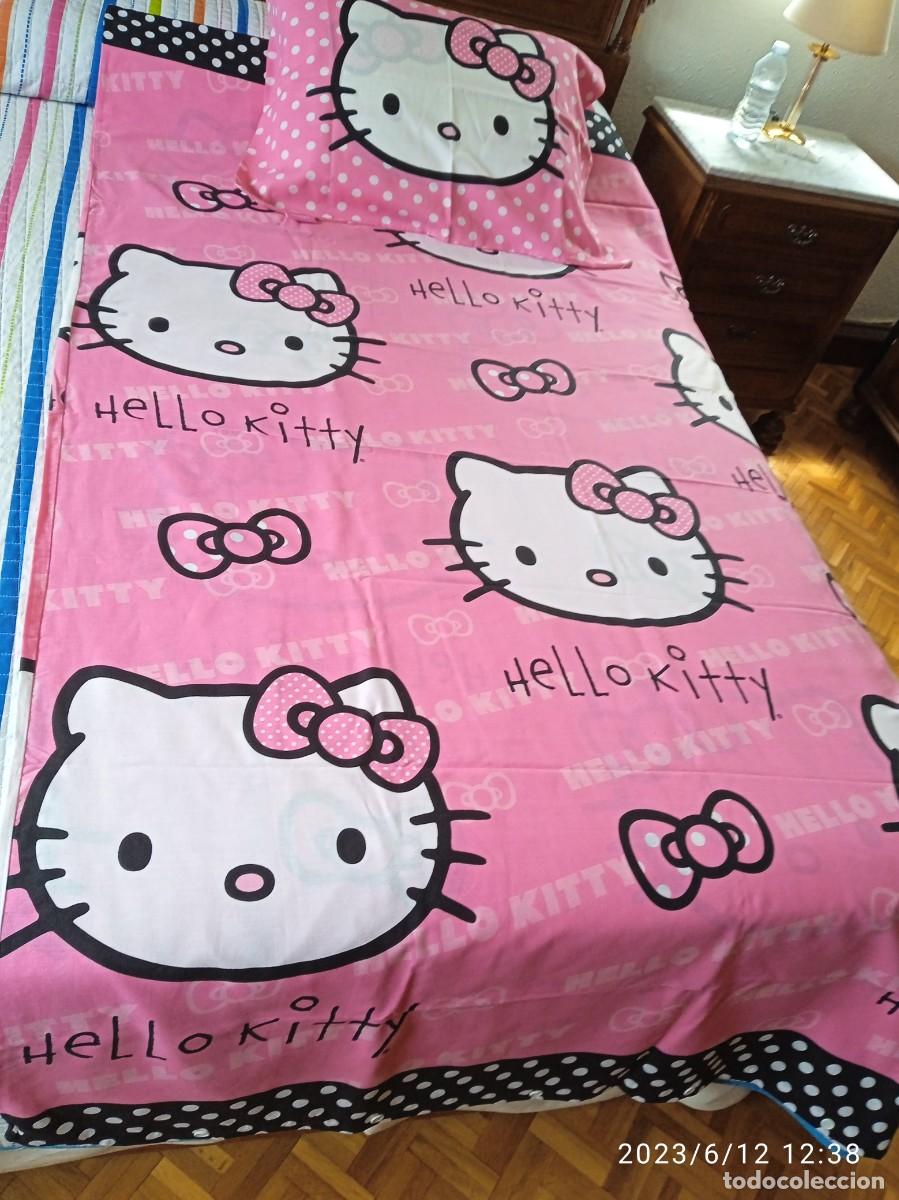 Segunda mano: FUNDA NORDICA CON ALMOHADA HELLO KITTY-CAMA DE 90 - Foto 4