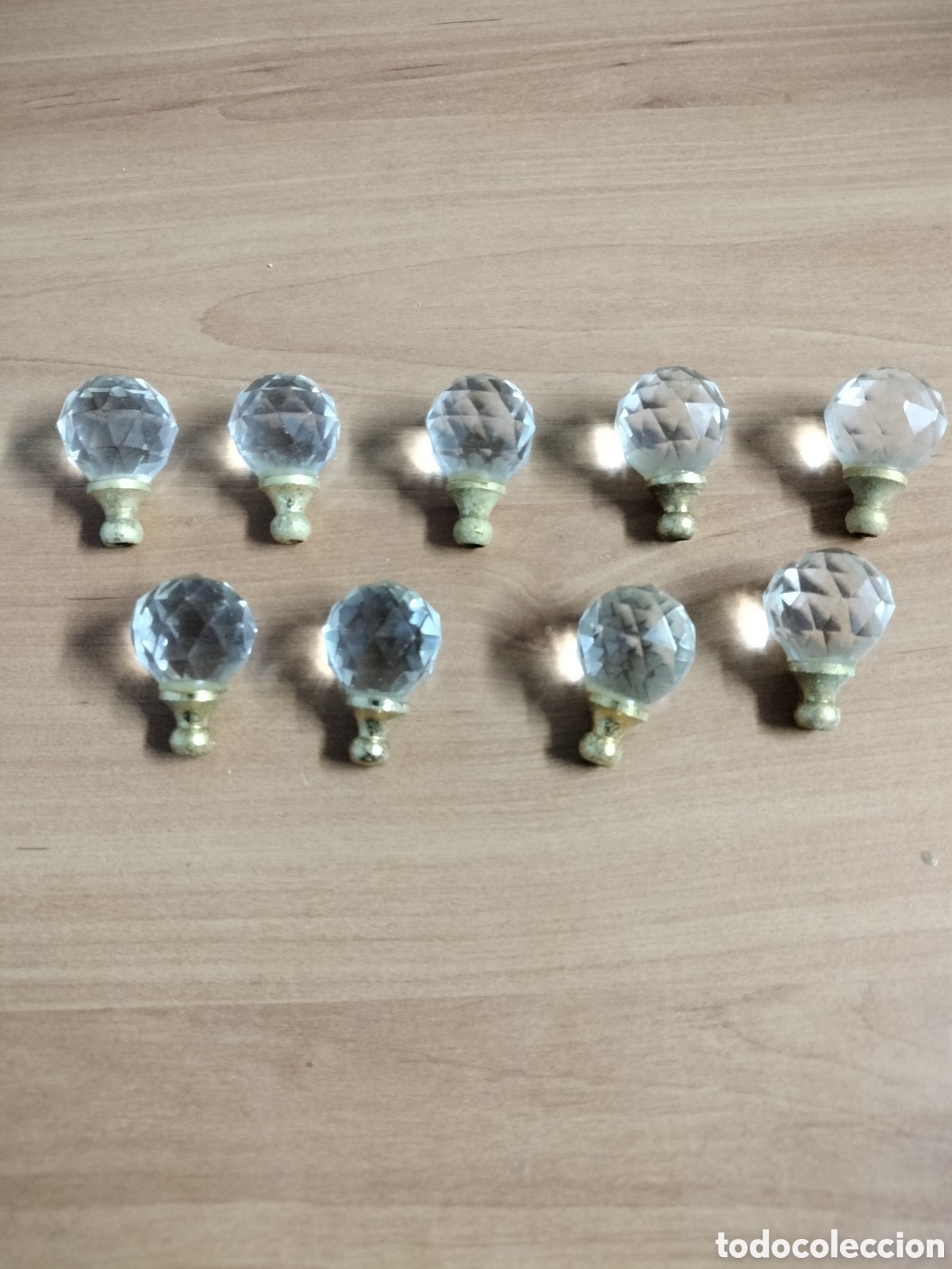 Segunda mano: Lote de 9 cristales de lampara - Foto 1