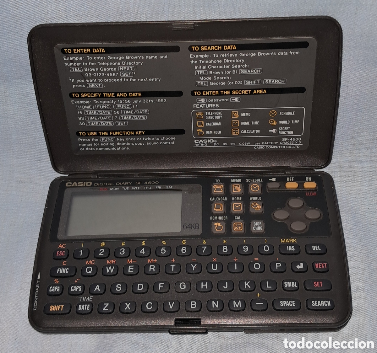 Segunda mano: AGENDA ELECTR&Oacute;NICA CASIO DIGITAL SF-4600 - Foto 1