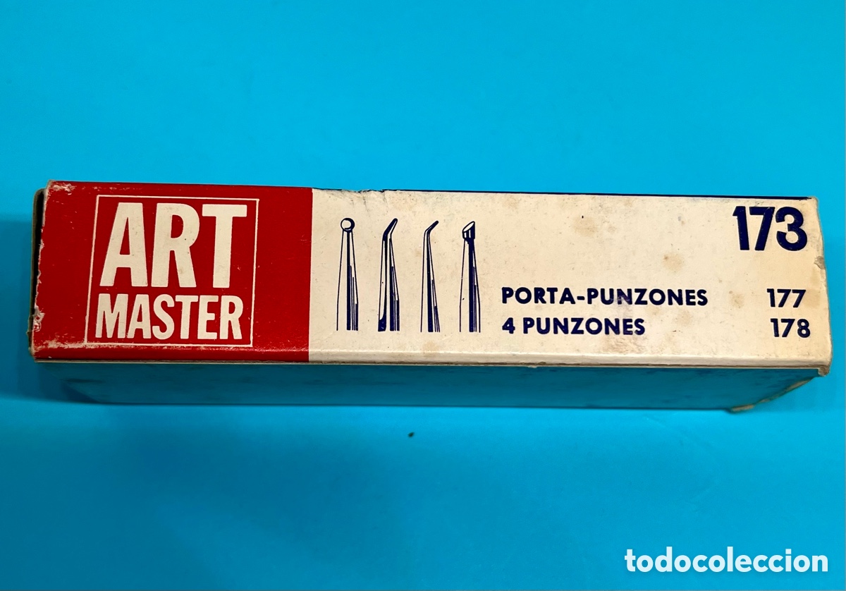 Segunda mano: CAJA ART M&Aacute;STER CON MANGO Y 4 PUNZONES REPUJAR - Foto 6