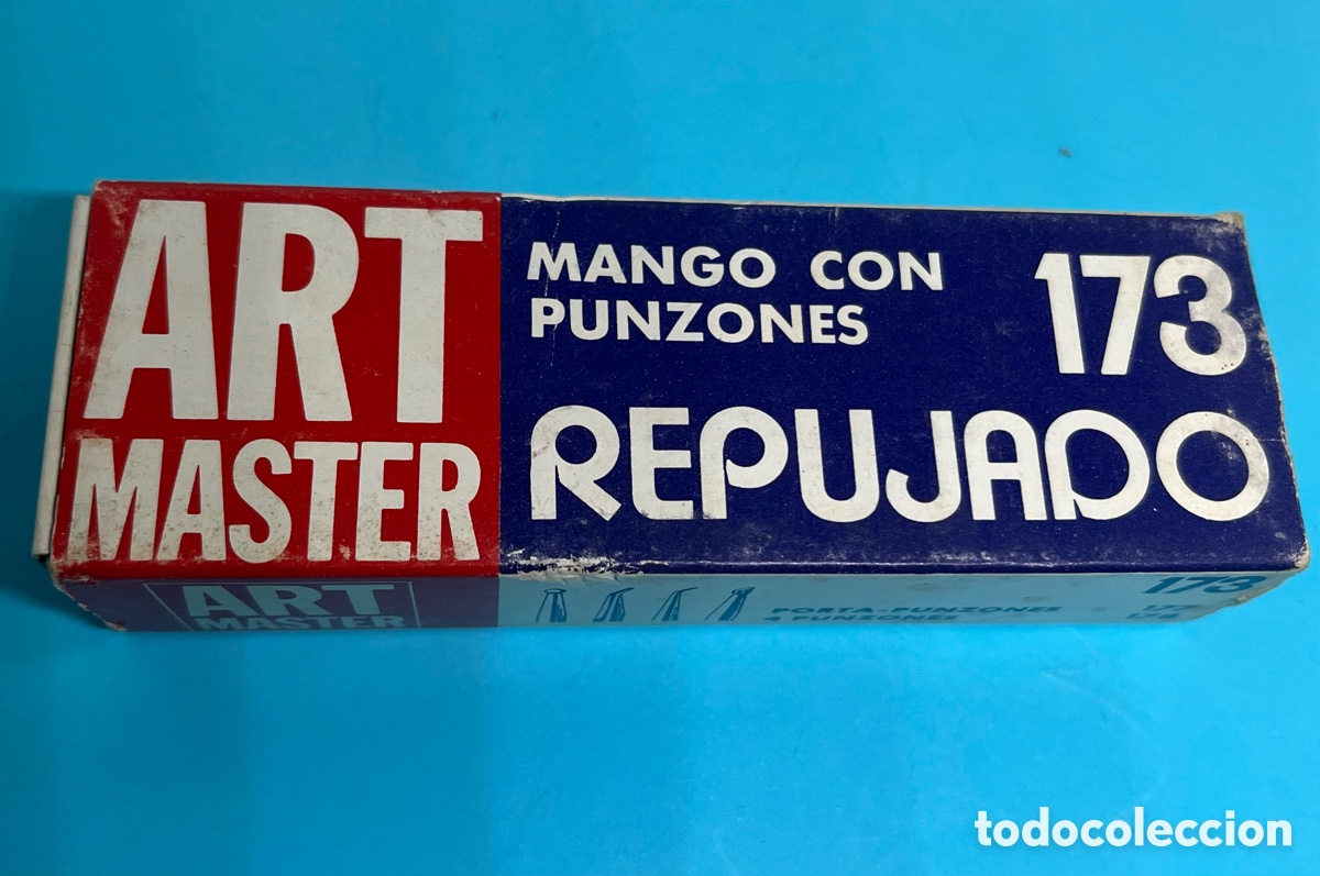 Segunda mano: CAJA ART M&Aacute;STER CON MANGO Y 4 PUNZONES REPUJAR - Foto 9