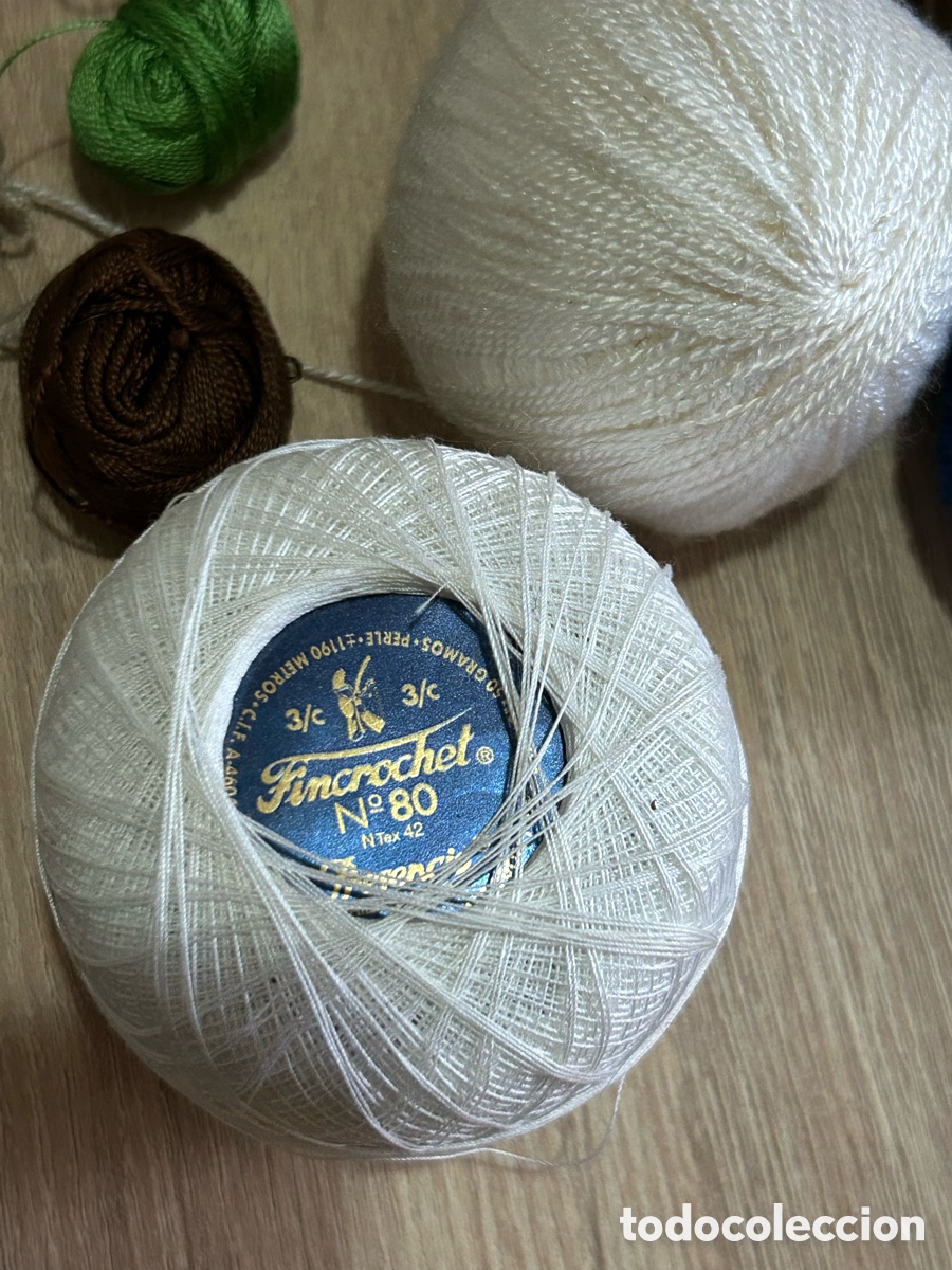 Segunda mano: Lote de hilos crochet y varios - Foto 2