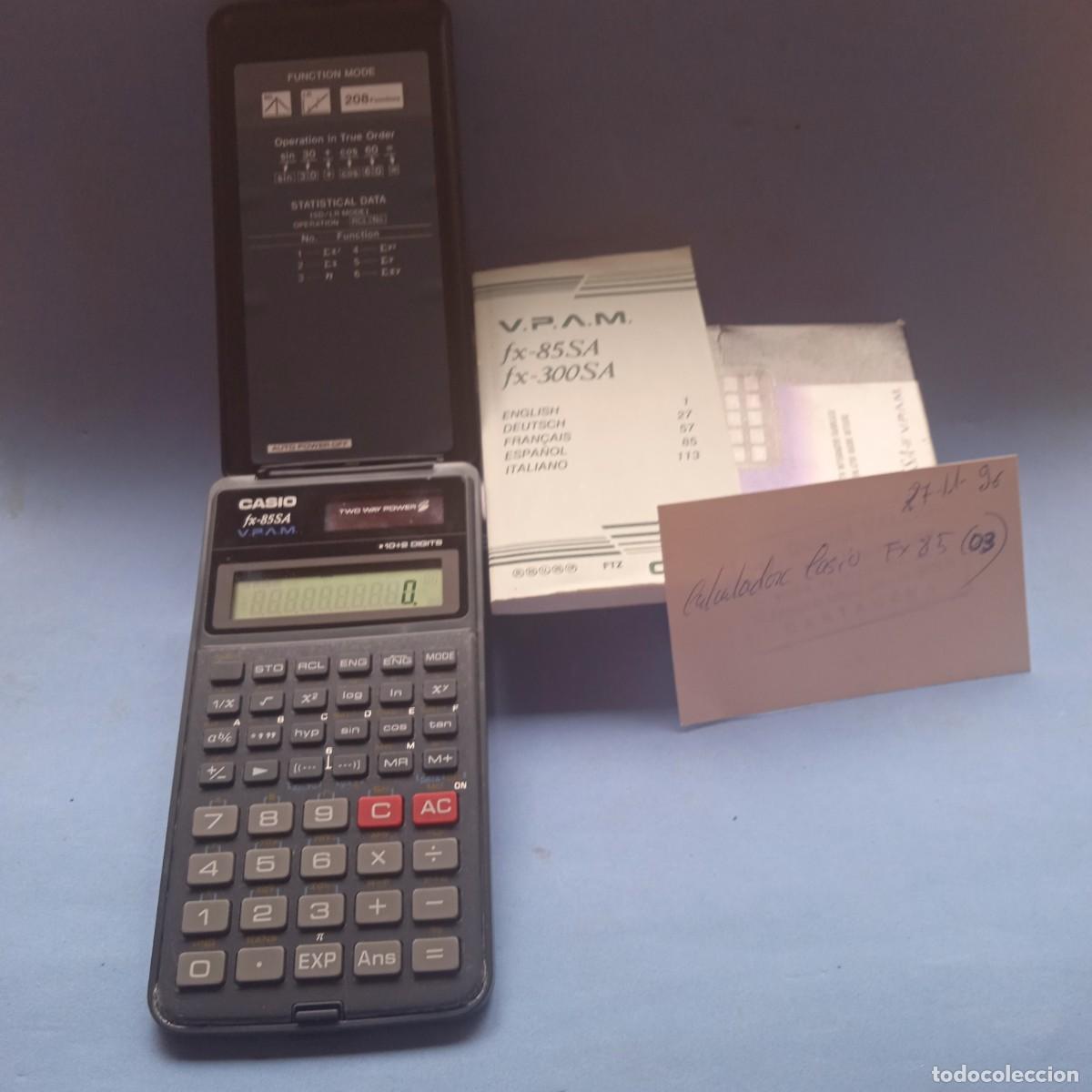 Segunda mano: CALCULADORA CIENT&Iacute;FICA SOLAR CASIO FX-85SA-W - Foto 2