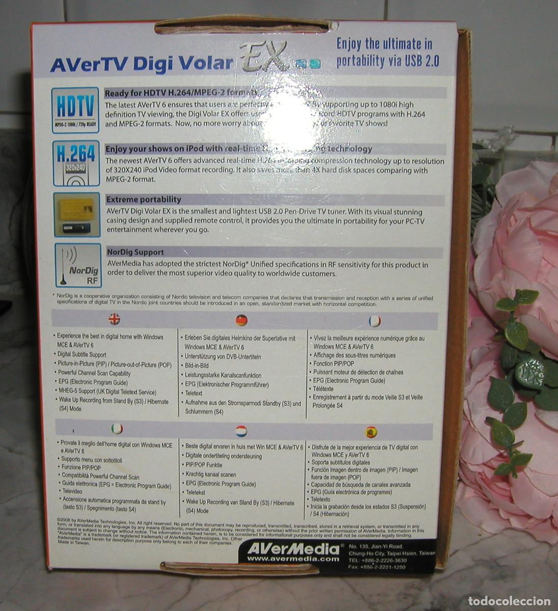 Segunda mano: AverTV Digi Volar EX Permite la recepci&oacute;n y grabaci&oacute;n en PC de TV - Foto 3