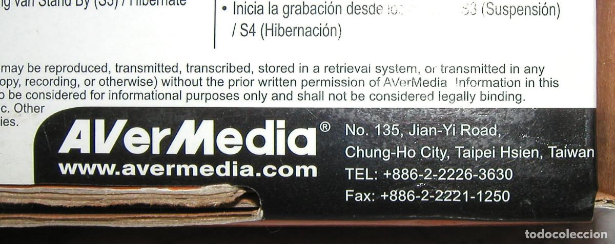 Segunda mano: AverTV Digi Volar EX Permite la recepci&oacute;n y grabaci&oacute;n en PC de TV - Foto 5