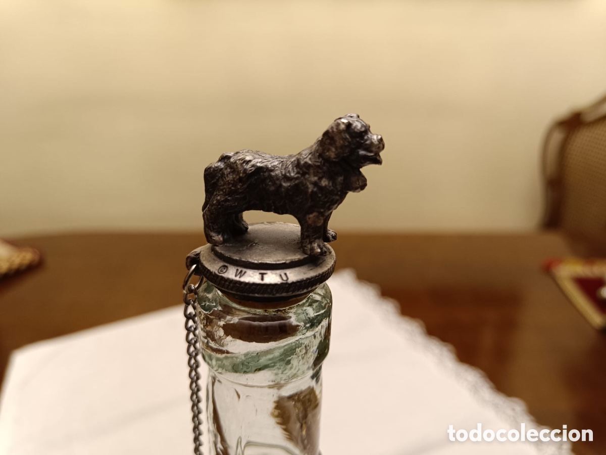 Segunda mano: Botella de cristal tap&oacute;n figura perro - Foto 4