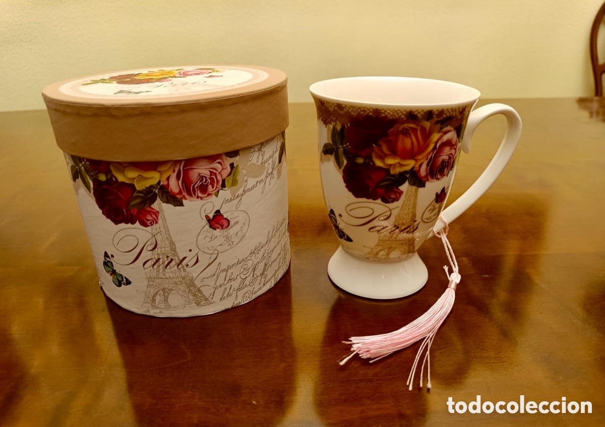 Segunda mano: Taza cer&aacute;mica con su caja - Foto 1