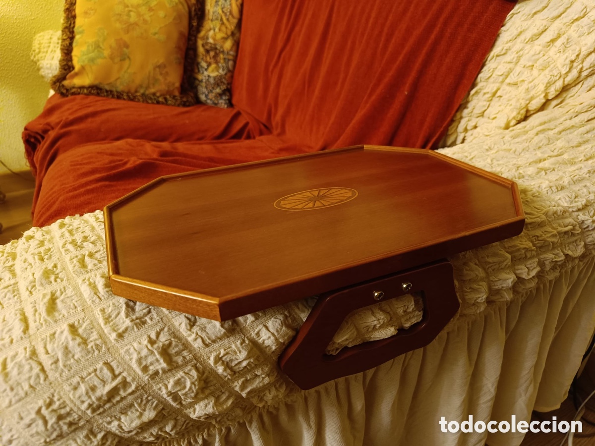 Segunda mano: Bandeja/Mesa de madera para brazo de sof&aacute;/sill&oacute;n - Foto 1