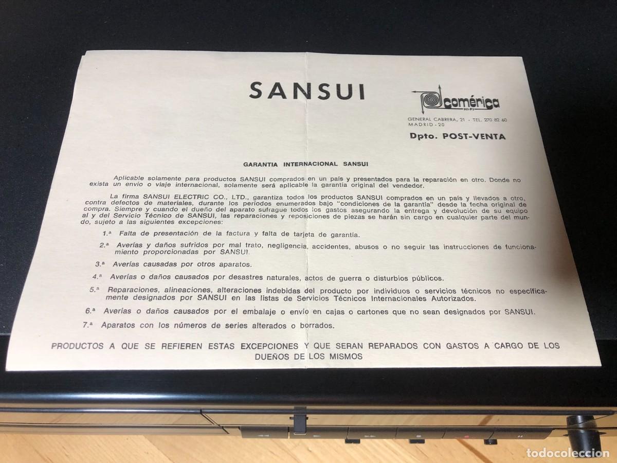 Segunda mano: SANSUI Stereo Cassette D-X117HX HX-PRO - Foto 9