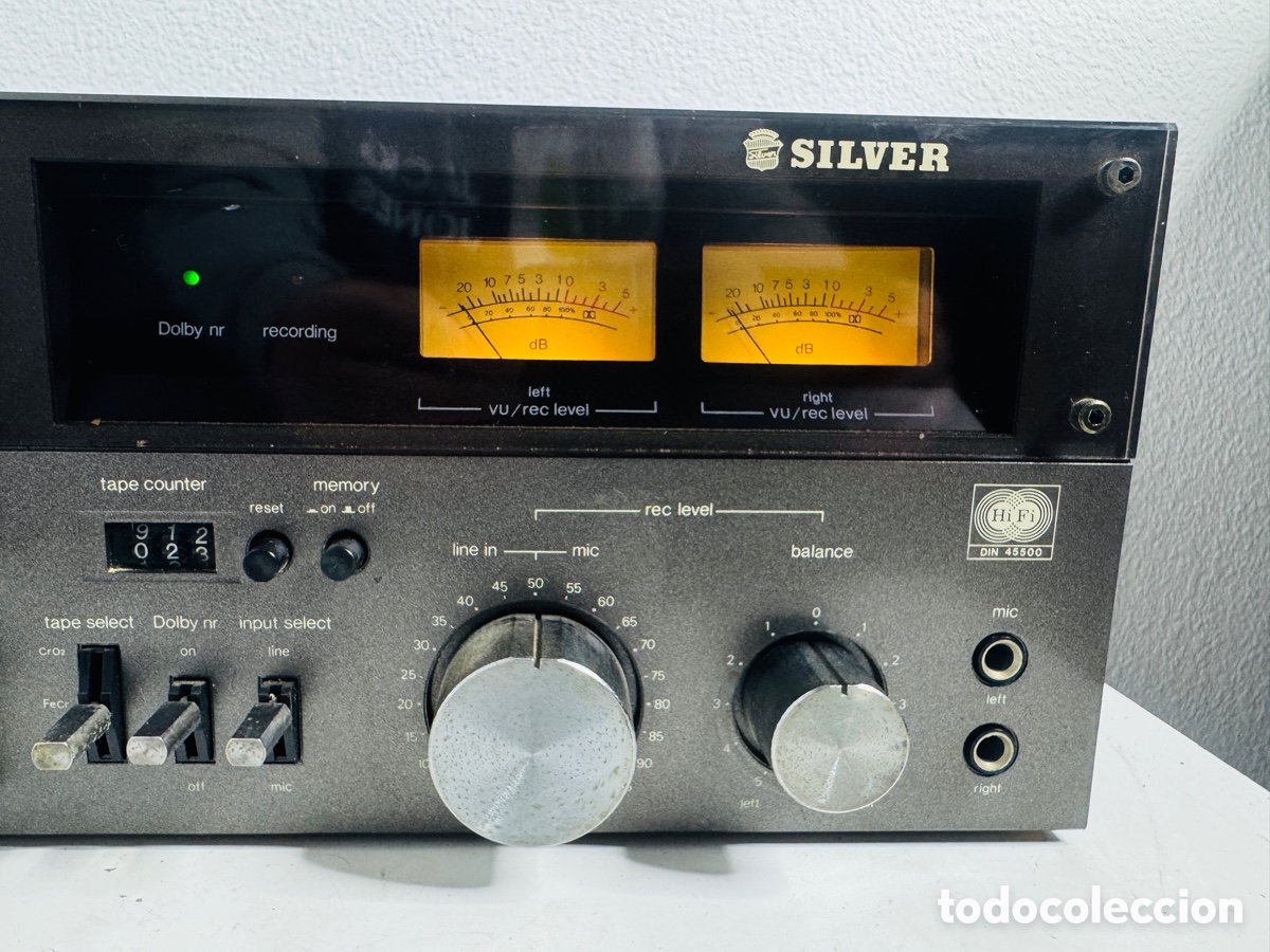 Segunda mano: Silver SD 350 Cassette Deck Hifi Vintage - Foto 6