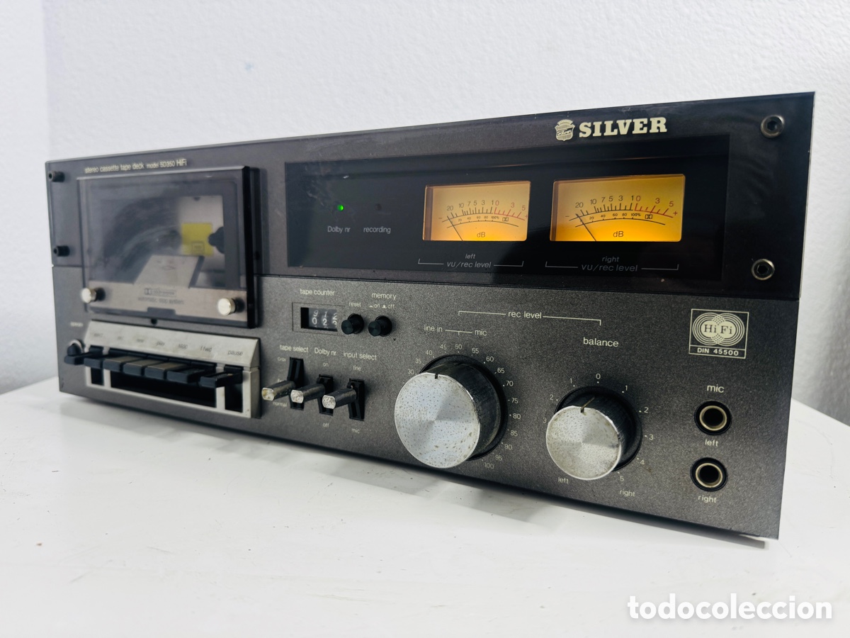 Segunda mano: Silver SD 350 Cassette Deck Hifi Vintage - Foto 8