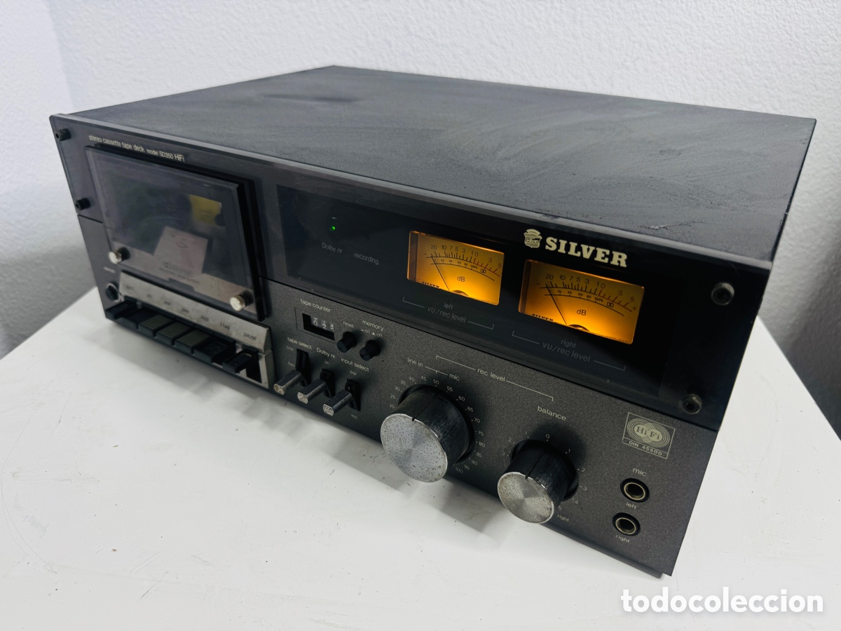 Segunda mano: Silver SD 350 Cassette Deck Hifi Vintage - Foto 9