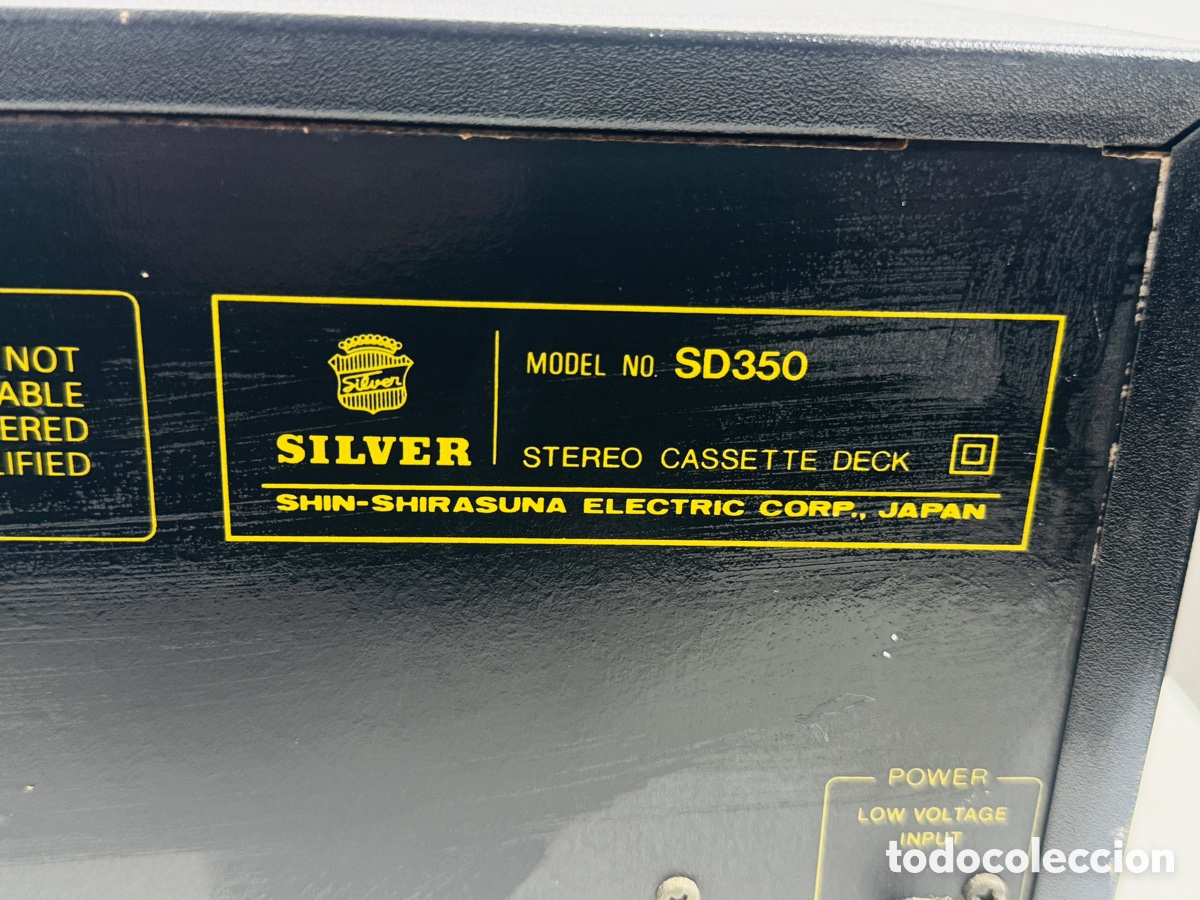 Segunda mano: Silver SD 350 Cassette Deck Hifi Vintage - Foto 11