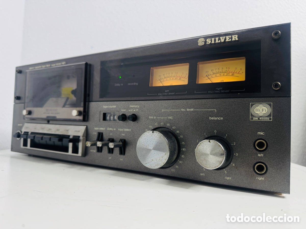 Segunda mano: Silver SD 350 Cassette Deck Hifi Vintage - Foto 1