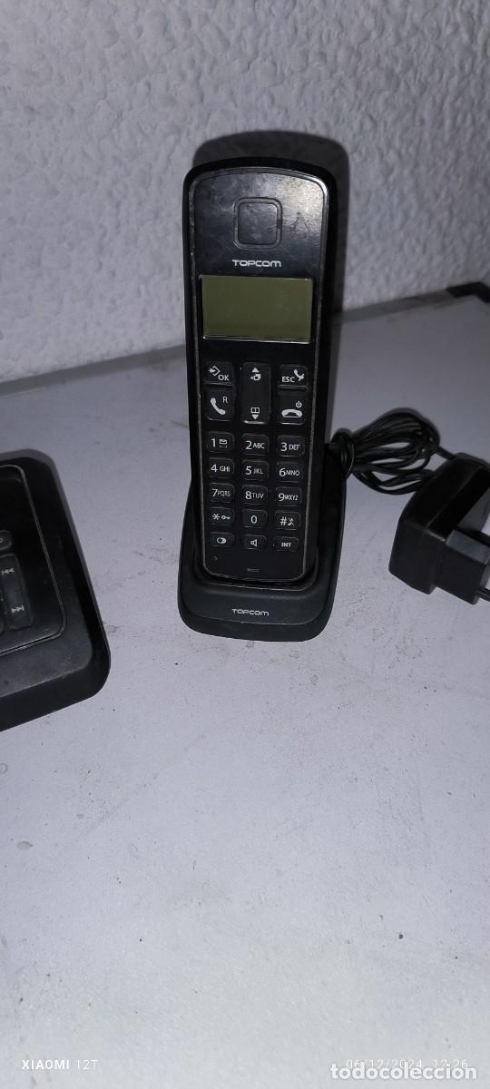 Segunda mano: Tel&eacute;fono inal&aacute;mbrico Topcom Butler con 2 bases de carga - Foto 2