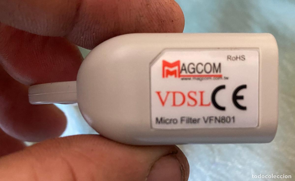 Segunda mano: Filtro VDSL para se&ntilde;al telef&oacute;nica de internet. Marca Magcom. Modelo VFN801. Funciona correctamente. - Foto 2