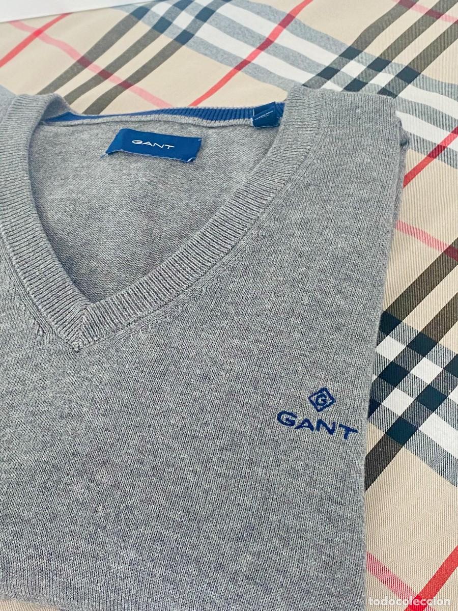 Segunda mano: JERSEY S GANT GRIS ORIGINAL env&iacute;o econ&oacute;mico - Foto 5