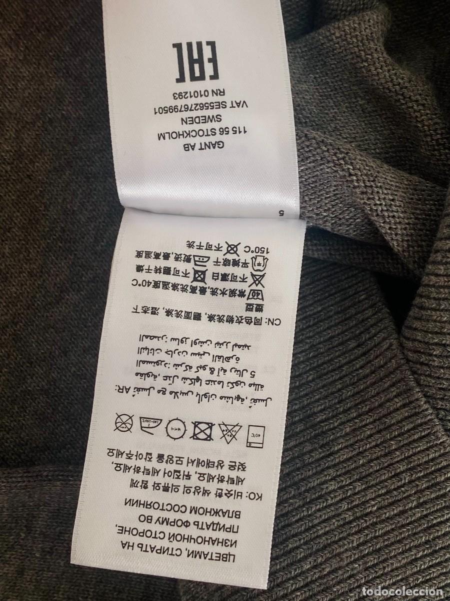 Segunda mano: JERSEY S GANT GRIS ORIGINAL env&iacute;o econ&oacute;mico - Foto 6