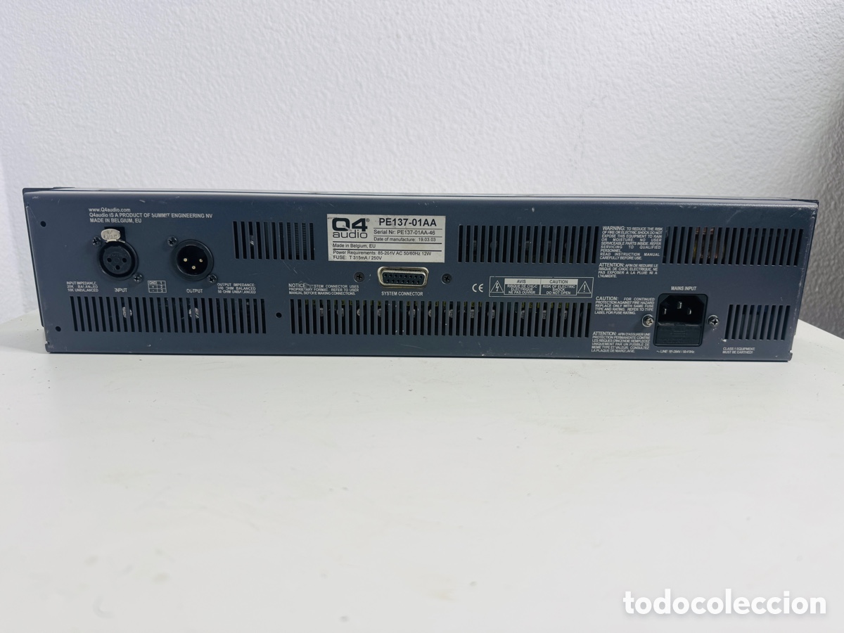 Segunda mano: Q4 AUDIO HIGH END EQUALIZER PE 137 - Foto 9
