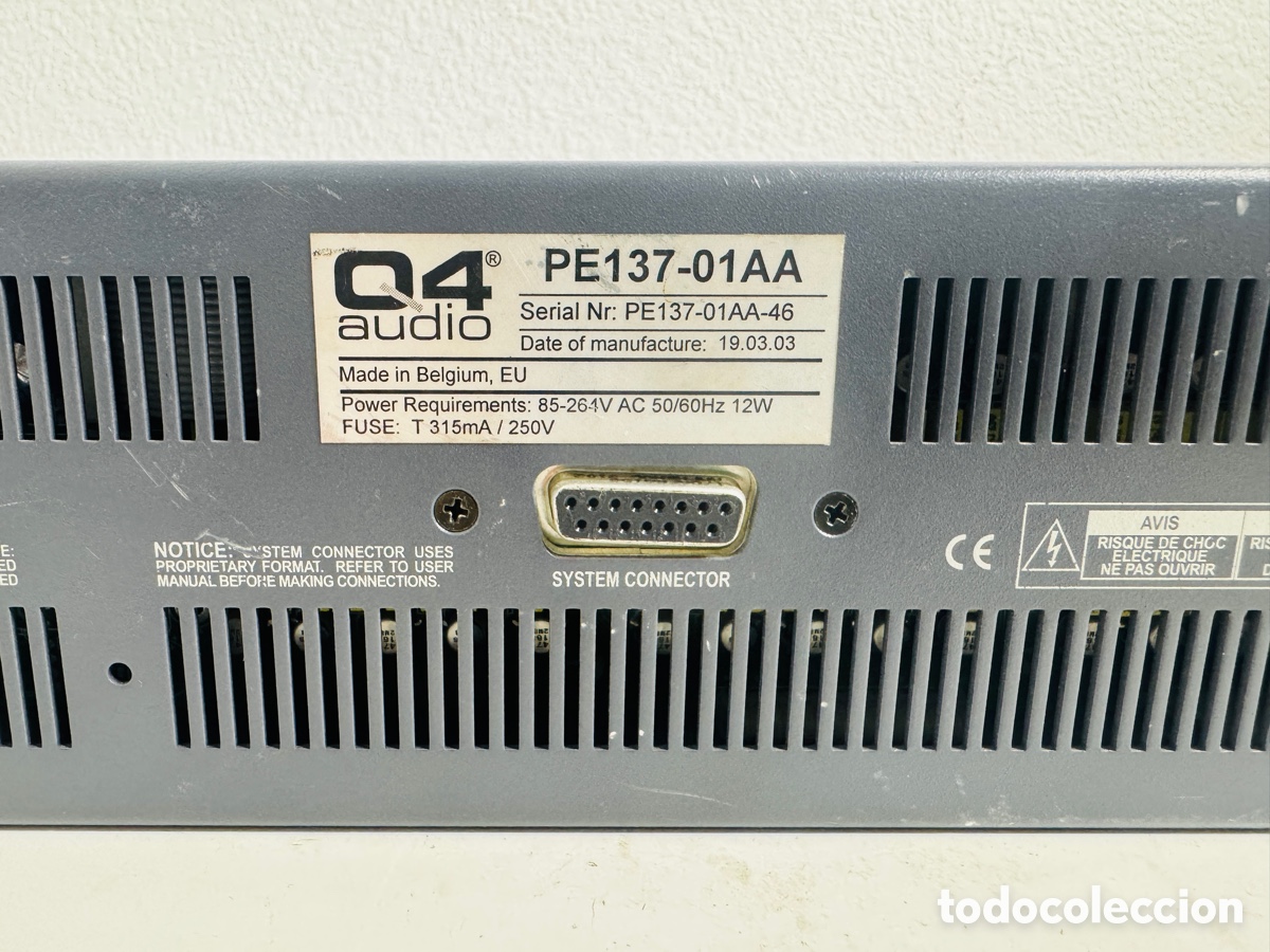 Segunda mano: Q4 AUDIO HIGH END EQUALIZER PE 137 - Foto 11