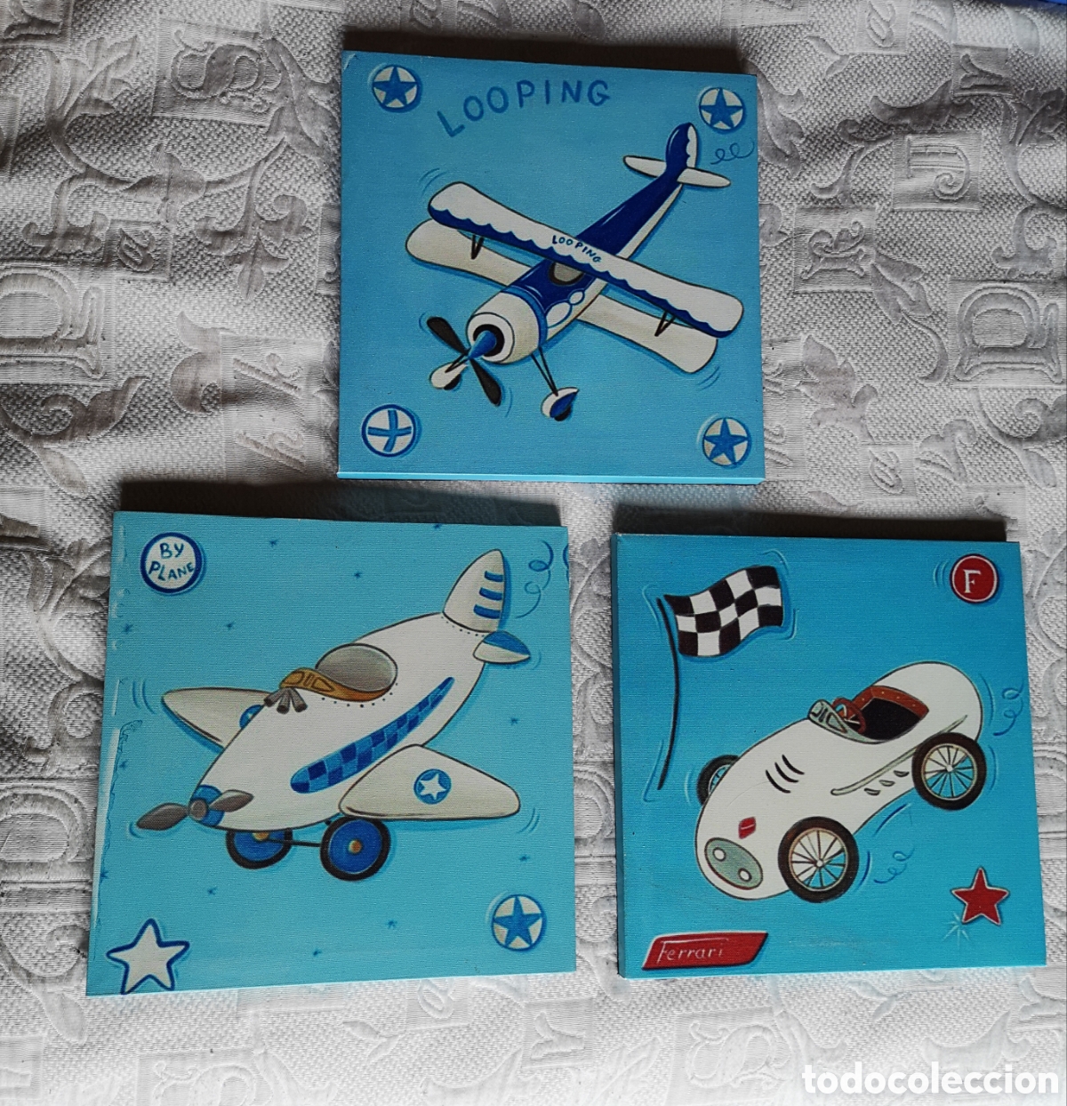 Segunda mano: Set de 3 Cuadros decoraci&oacute;n infantil - Foto 1