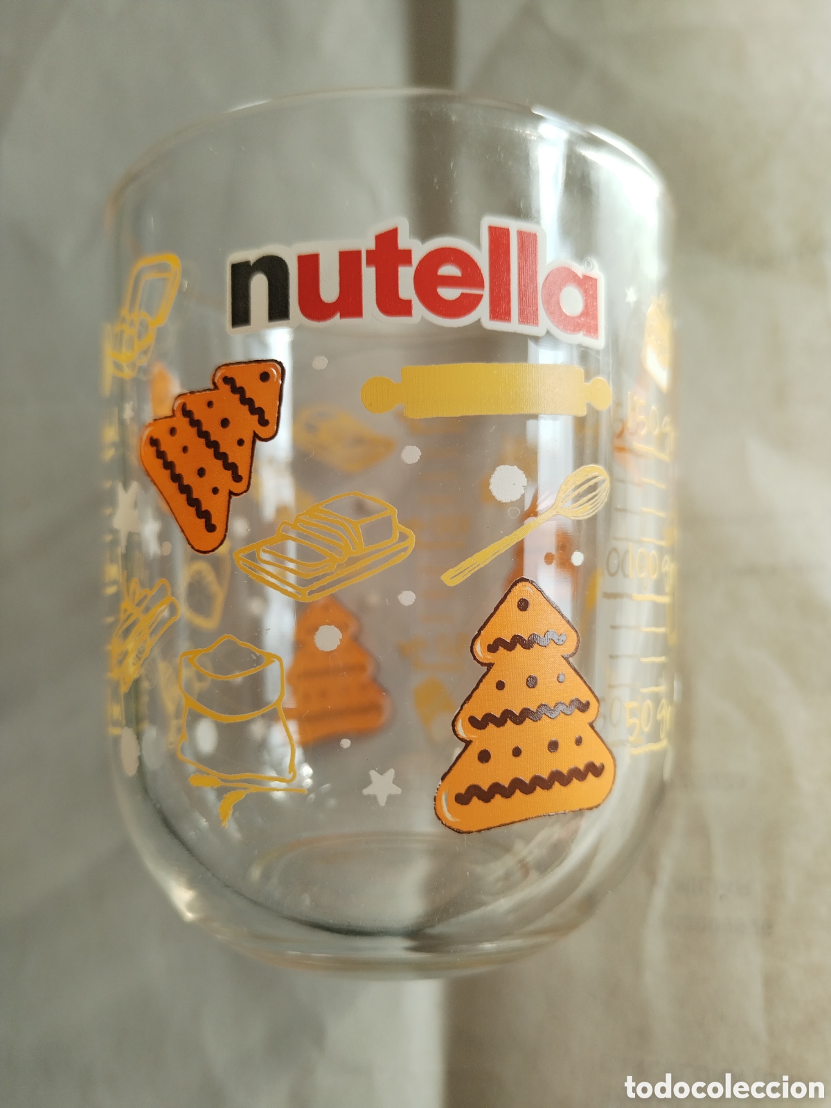 Segunda mano: Vaso Nutella decorativo con medidor l&iacute;quidos - Foto 2