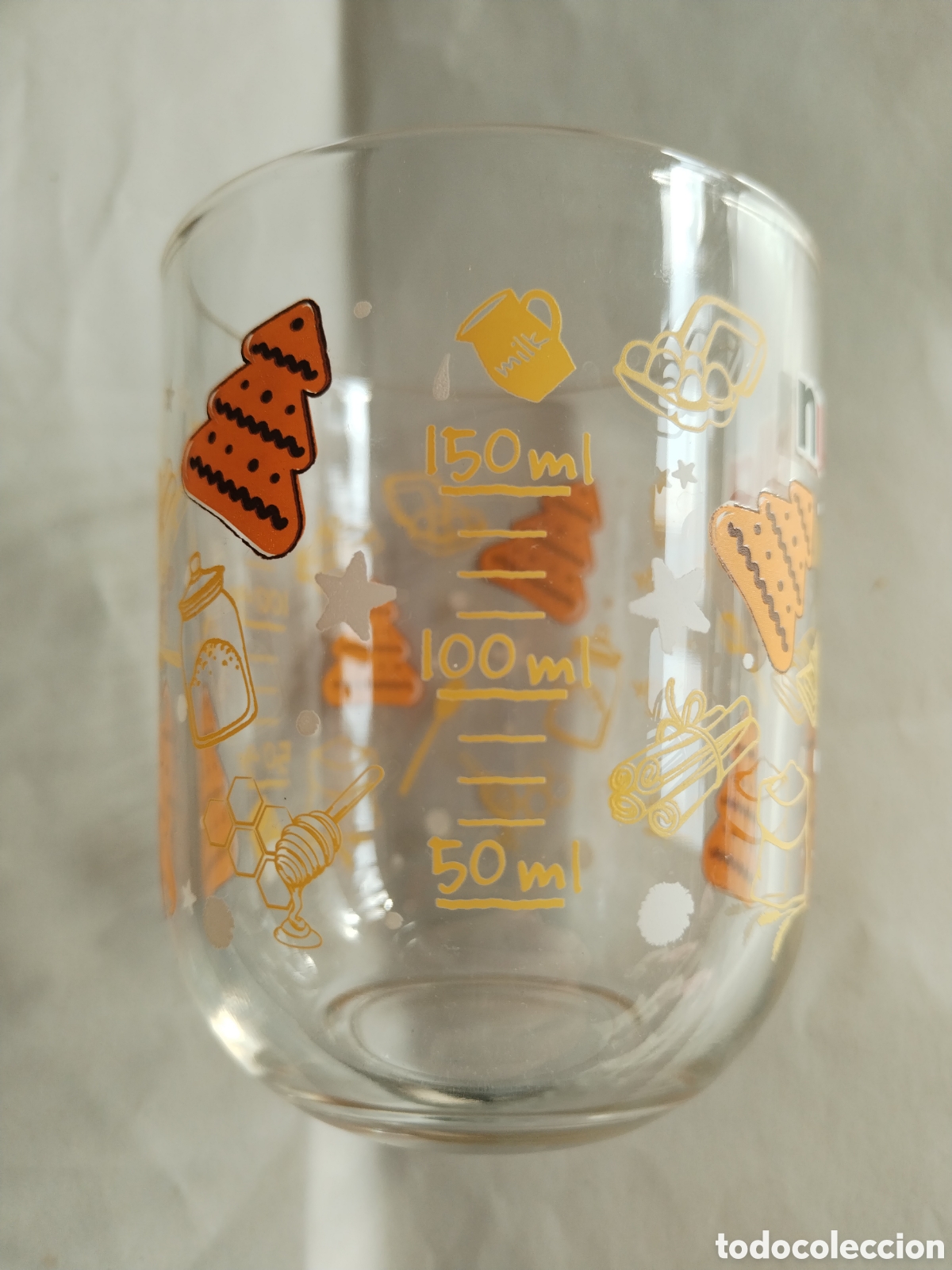Segunda mano: Vaso Nutella decorativo con medidor l&iacute;quidos - Foto 1