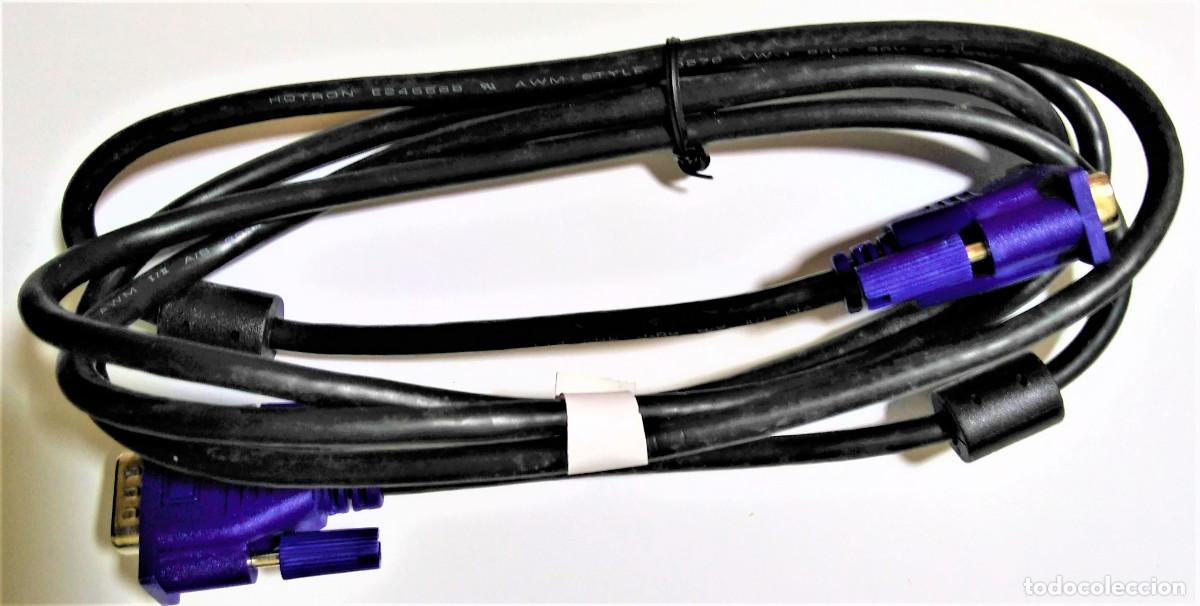 Segunda mano: CABLE VGA MACHO/MACHO DE LONGITUD 1,70 M-NEGRO - Foto 1