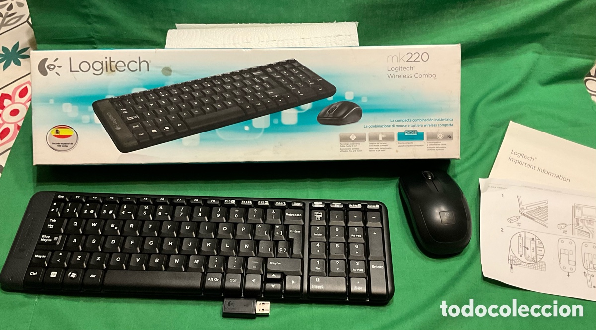 Segunda mano: TECLADO + RAT&Oacute;N INAL&Aacute;MBRICO. LOGITECH mk220 - Foto 1