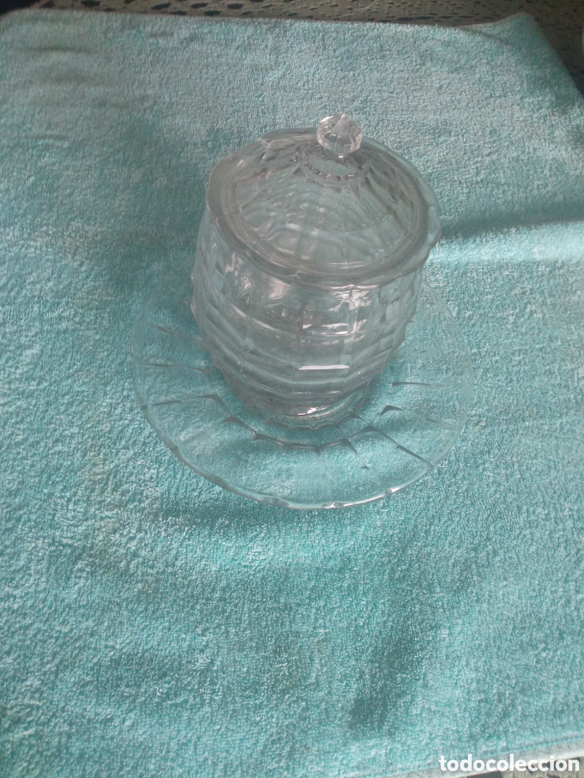 Segunda mano: Hielera de vidrio de los a&ntilde;os 50 - Foto 1