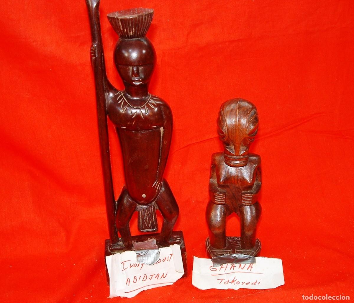 Segunda mano: FIGURA DE MADERA DE GHANA Y DE COSTA DE MARFIL - Foto 1